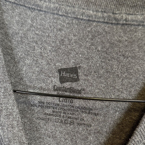 Hanes Gray Graphic Tee OshKosh Air-venture Mens Large - Picture 3 of 9